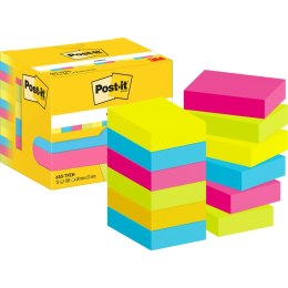 Karteczki Post-it 38x51mm (653-TFEN) mix kolorów (12x100)