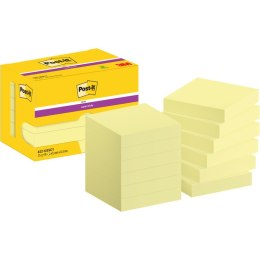 Karteczki Post-it Super Sticky 47.6x47.6mm (622-12SSCY-EU) żółte (12x90)