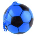 Piłka Gumowa Wzór Piłki Nożnej Uchwyt Na Sprężynę Niebieska 22cm