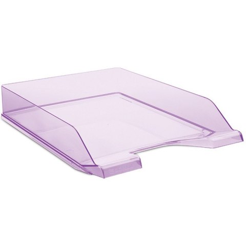 Półka na dokumenty Donau A4 transparentna fioletowa