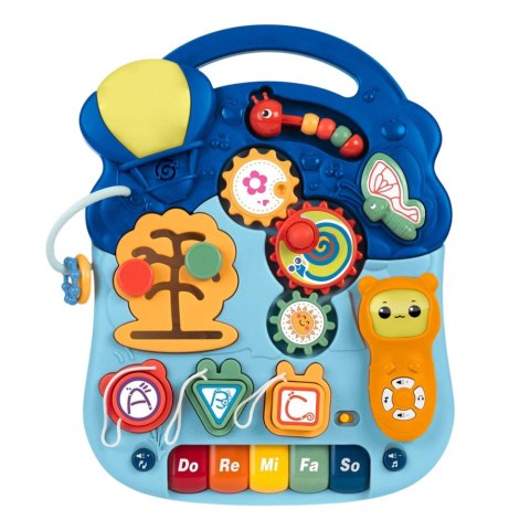 Stolik Interaktywny Edukacyjny Dla Malucha Światła Dźwięki Pastelowy 6w1