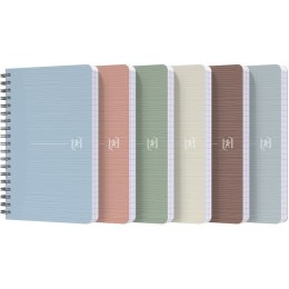 Kołozeszyt Oxford My Rec'Up 9x14cm/90k kratka mix kolorów