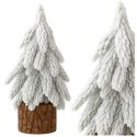 Choinka Ozdobna Dekoracyjna Sztuczna Na Pniu Pokryta Śniegiem 20 x 9 cm
