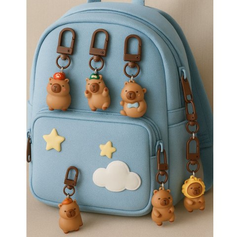 Zestaw Mini Breloczki Kapibara Figurki Ozdoby Do Kluczy 4 szt.