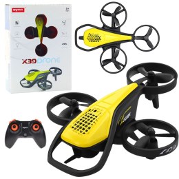 Mini Dron Zdalnie Sterowany RC Syma X36 Czteroosiowy Akrobacje Żółty