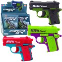 Mini Pistolet Zabawkowy Dla Dzieci 8 Nabojów Magazynek 12,5 x 8,5 cm Mix