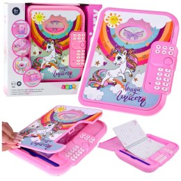 Pamiętnik Notatnik Na Kod Jednorożec Nagrywanie Głosu Quiz Melodie Różowy