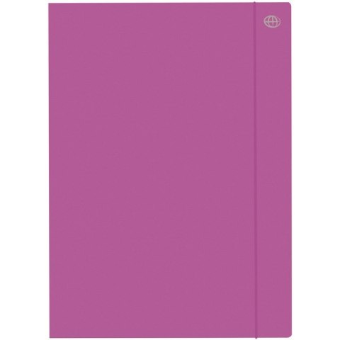 TECZKA KARTONOWA Z GUMKĄ A4+ FIOLETOWA
