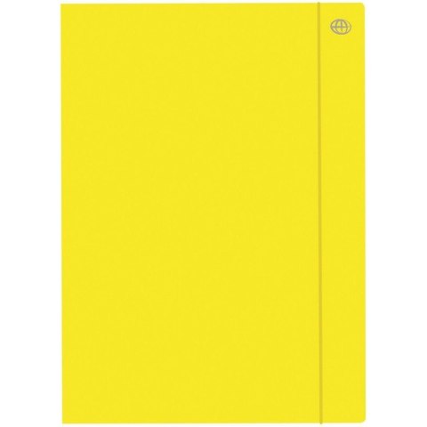 TECZKA KARTONOWA Z GUMKĄ A4+ ŻÓŁTA