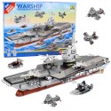 Zestaw Klocków Konstrukcyjnych Lotniskowiec Okręt Wojenny 562el