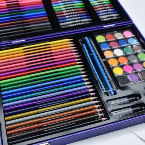 Zestaw Artystyczny W Walizce Z Jednorożcem Różowa 128 EL