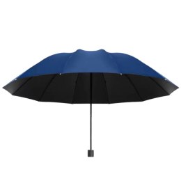 Duży Parasol Składany 12-Żebrowy Pokrowiec Granatowy 110 cm