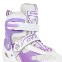 Łyżworolki 2w1 SPARTAN Purple-White Inliner (38-41)