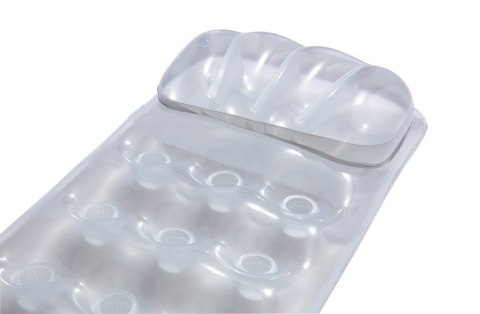 Materac Dmuchany Plażowy z Poduszką nad Wodę BESTWAY Srebrny