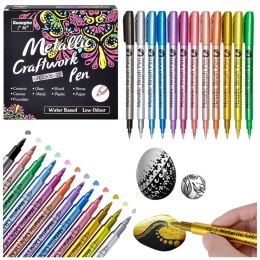 Kolorowy metalowy długopis