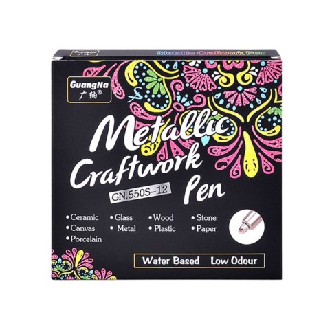 Kolorowy metalowy długopis