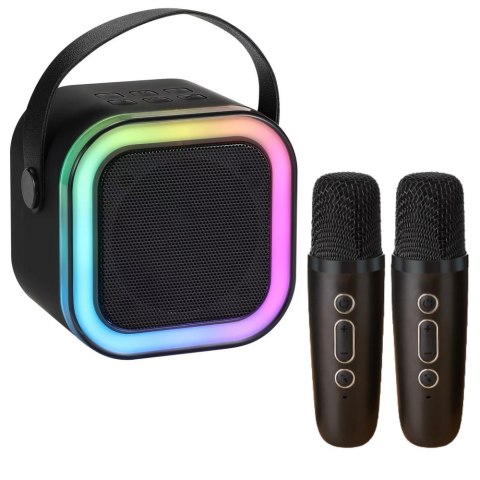 Mikrofony z głośnikiem czarne