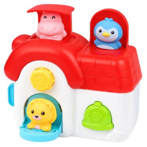 Domek Interaktywny Edukacyjny Dla Malucha Wyskakujące Zwierzątka