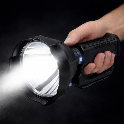 Duża Latarka Reflektor Ze Statywem Szperacz LED W5120 Powerbank 31 cm