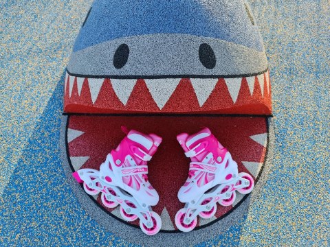 Rolki dla Dzieci Dziecięce Regulowane Różowe Solidne KUBISPORT r. 31-34