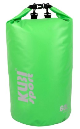 Wodoodporna Torba Worek Wodoszczelny na Łódź Kajak Zielony KUBISPORT 60 l