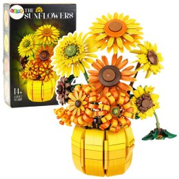 Klocki Konstrukcyjne Kwiaty Słoneczniki W Wazonie 1009 el.