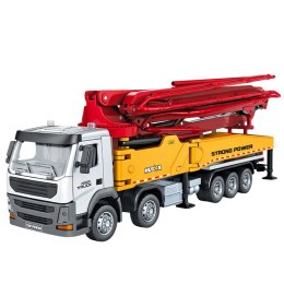 Ciężarówka Budowlana Betoniarka Z Pompą Huina Metalowa 1:18