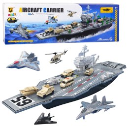 Duży Lotniskowiec Wojskowy Myśliwce Czołgi Pojazdy 70cm