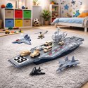 Duży Lotniskowiec Wojskowy Myśliwce Czołgi Pojazdy 70cm