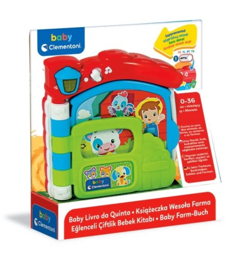 Interaktywna Książeczka Edukacyjna Farma Język Polski Niemiecki Portugalski Turecki Clementoni 17652