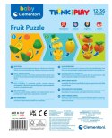 Zabawka Logiczna Kolorowe Owoce Awokado Ananas Pomarańcza Clementoni 17579