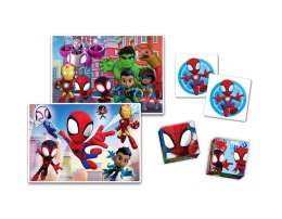 Zestaw Edukacyjny Puzzle Memo Klocki MARVEL SPIDEY Clementoni 18295