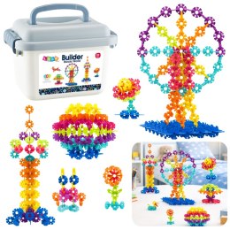 Zestaw Klocków Śnieżynki W Walizce Konstrukcyjne 140el