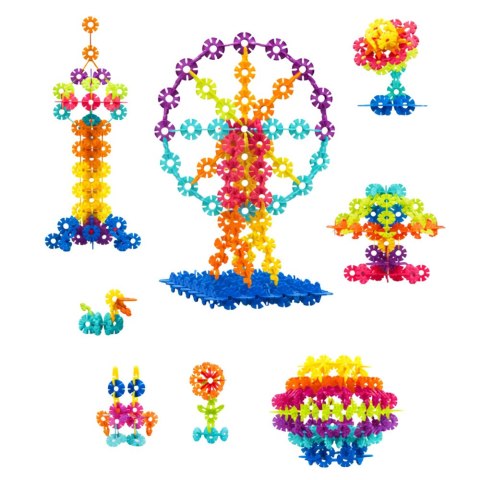 Zestaw Klocków Śnieżynki W Walizce Konstrukcyjne 140el