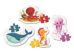 Moje Pierwsze Puzzle 2-3-4-5 ZWIERZĘTA MORSKIE Clementoni 20835