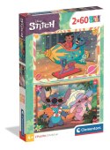 Puzzle 2x60 Super Color DISNEY STITCH Clementoni 24822