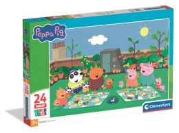 Puzzle 24 MAXI Super Color ŚWINKA PEPPA Clementoni 24834