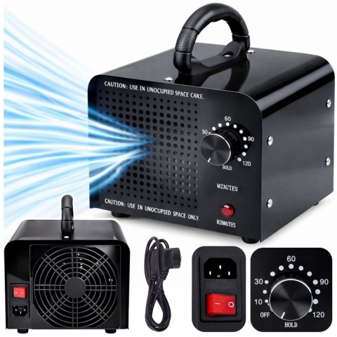 Generator Ozonu LEAN 155W 60000 MG Ozonator Do Pomieszczeń Samochodu Timer