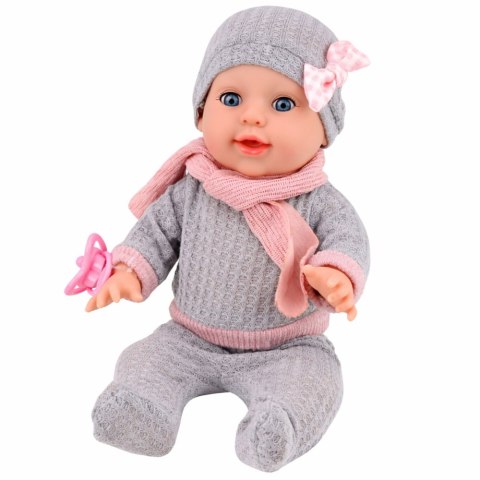 Lalka Bobas Siusiająca Akcesoria Pielęgnacyjne Butelka Nocnik 35 cm