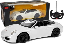 Auto Porsche 911 Carrera S Samochód Zdalnie Sterowane RC Rastar Białe 1:12