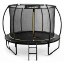 Trampolina Ogrodowa LEAN Z Siatką Wewnętrzną Czarno-Zielona 183CM 6FT
