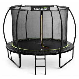 Trampolina Ogrodowa LEAN Z Siatką Wewnętrzną Czarno-Zielona 183CM 6FT