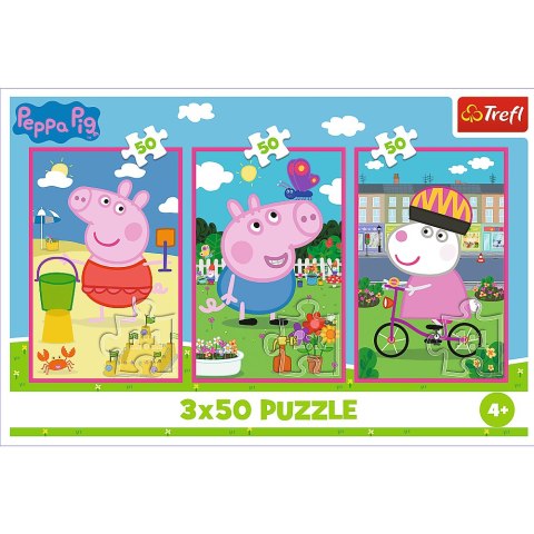 Puzzle - 3x50 - Siła przyjaźni - Świnka Peppa - Trefl 34877