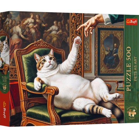 Puzzle - 500 - Premium Plus - Pets as Art: Jego Puszysta Wysokość - Trefl 37627