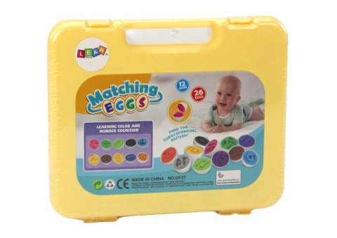 Edukacyjna Układanka Jajka W Walizce Nauka Liczb Kolorów LEAN Toys Edukacyjna Układanka Jajka W Walizce Nauka Liczb Kolorów LEAN Toys