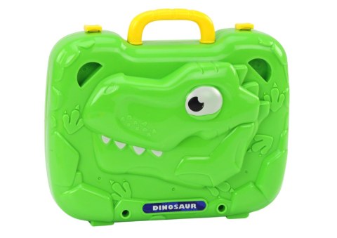Stolik Walizka Zestaw DIY Układanka Klocki Dinozaur Wkrętarka 249 ele. LEAN Toys Stolik Walizka Zestaw DIY Układanka Klocki Dinozaur Wkrętarka 249 ele. LEAN Toys