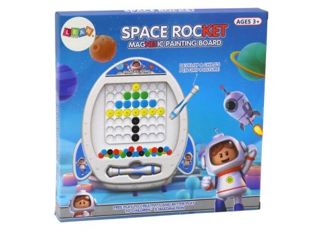 Tablica Magnetyczna Rakieta Kosmiczna 7 Wzorów Długopis LEAN Toys Tablica Magnetyczna Rakieta Kosmiczna 7 Wzorów Długopis LEAN Toys