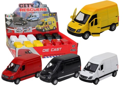 Autko Dostawcze 1:32 Światła Dźwięki Czerwony Czarny Żółty Biały LEAN Toys Autko Dostawcze 1:32 Światła Dźwięki Czerwony Czarny Żółty Biały LEAN Toys