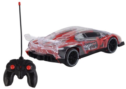 Auto Sportowe Zdalnie Sterowane RC Skala 1:16 Światła Czerwone LEAN Toys Auto Sportowe Zdalnie Sterowane RC Skala 1:16 Światła Czerwone LEAN Toys