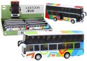Autobus Dwupiętrowy Z Napędem Metalowy Kolorowy Światła Dźwięki LEAN Toys
